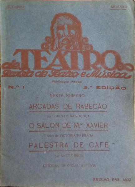 TEATRO (DE), N.º 1, SETEMBRO 1922.
