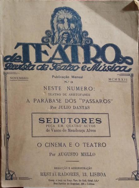 TEATRO (DE), N.º 3, NOVEMBRO 1922.