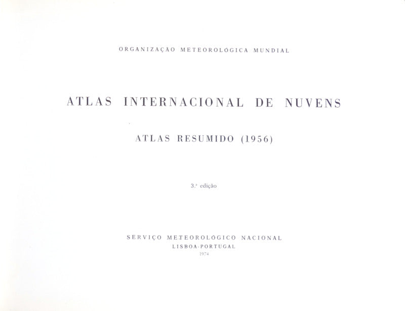 ATLAS INTERNACIONAL DE NUVENS, ATLAS RESUMIDO (1956).