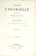 MULLER. (Jean de) HISTOIRE UNIVERSELLE. [2 VOLS.]