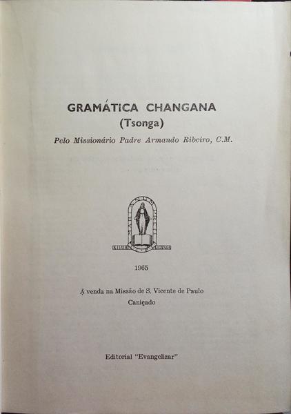 GRAMÃTICA CHANGANA (TSONGA).
