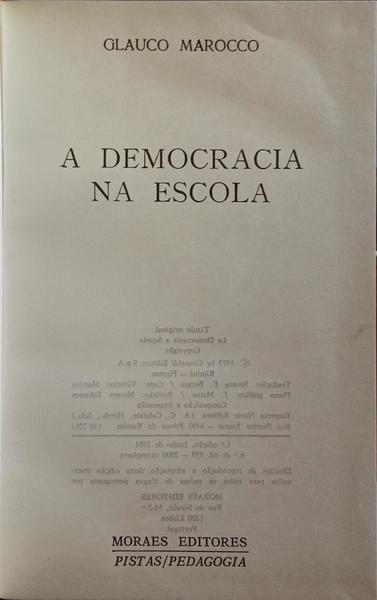 A DEMOCRACIA NA ESCOLA.