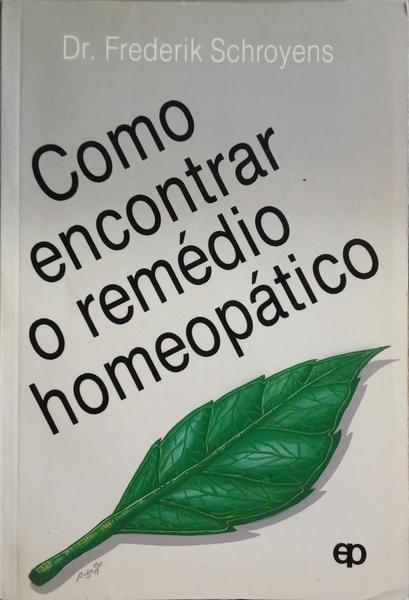 COMO ENCONTRAR O REMÃ‰DIO HOMEOPÃTICO.