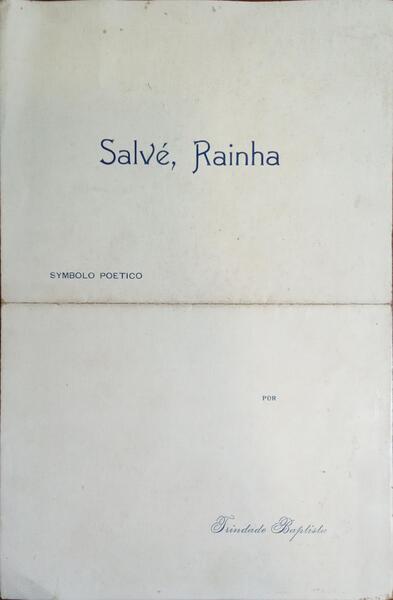 SALVÉ, RAINHA. SYMBOLO POETICO.
