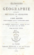GAULTIER. (Aloïsius Édouard Camille) ÉLÉMENTS DE GÉOGRAPHIE.