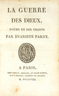PARNY. (Évariste) LA GUERRE DES DIEUX,