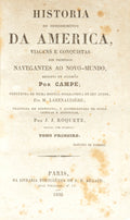 CAMPE. (Joachim Heinrich) HISTORIA DO DESCOBRIMENTO DA AMERICA, VIAGENS E CONQUISTAS DOS PRIMEIROS NAVEGANTES AO NOVO-MUNDO,