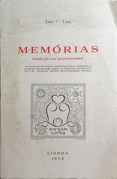 MEMÃ“RIAS, DIÃRIO DE UM INCONFORMISTA.
