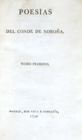 NOROÑA. (Gaspar María de Nava Álvarez de Noroña, Conde de) POESÍAS.
