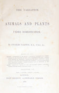 THE VARIATION OF ANIMALS AND PLANTS UNDER DOMESTICATION.