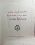 SESSÃƒO COMEMORATIVA DO II CENTENÃRIO DO NASCIMENTO DE SIMÃƒO BOLÃVAR.