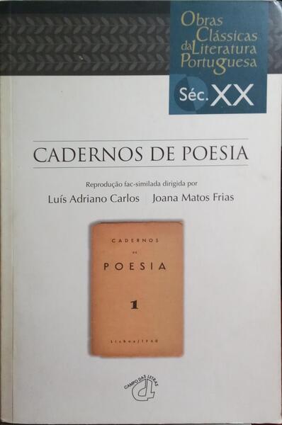 CADERNOS DE POESIA.