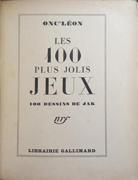 LES 100 PLUS JOLIS JEUX.