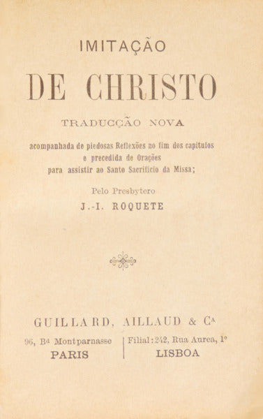 IMITAÃ‡ÃƒO DE CHRISTO.