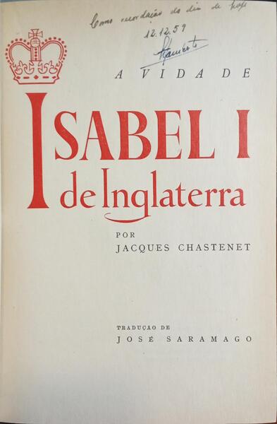 A VIDA DE ISABEL I DE INGLATERRA.