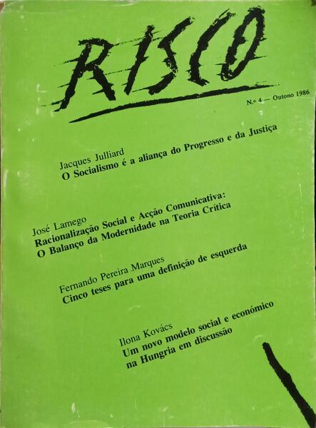 RISCO, N.º 4, OUTONO 1986.
