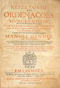 REPERTORIO DAS ORDENAÃ‡Ã•ES DO REYNO DE PORTUGAL [6.Âª EDIÃ‡ÃƒO]