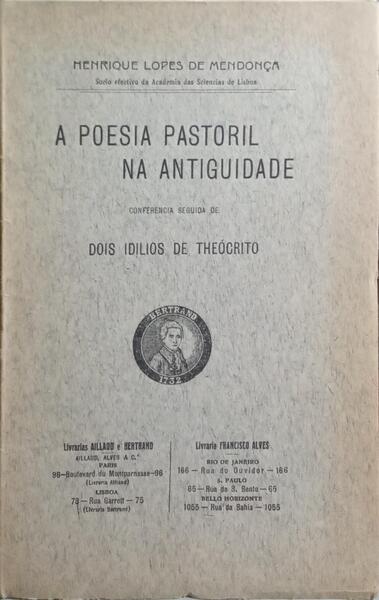 A POESIA PASTORIL NA ANTIGUIDADE.