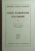 COURS ÉLÉMENTAIRE D'ALLEMAND, I.
