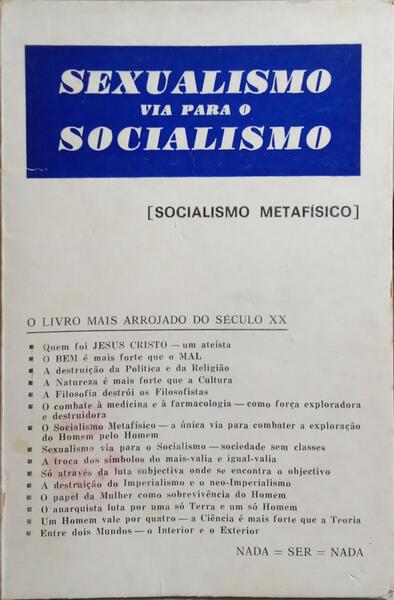 SEXUALISMO VIA PARA O SOCIALISMO.