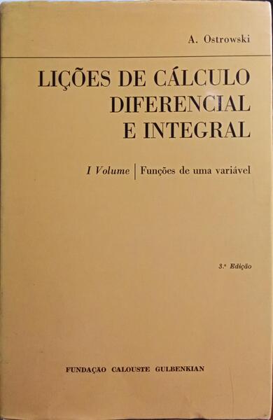 FUNÃ‡Ã•ES DE UMA VARIÃVEL. [3.Âª EDIÃ‡ÃƒO]