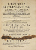 HISTORIA ECCLESIASTICA, E CHRONOLOGICA. [COM FALTA DO QUADRO CRONOLÓGICO]