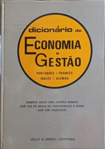 DICIONÁRIO DE ECONOMIA E GESTÃO.