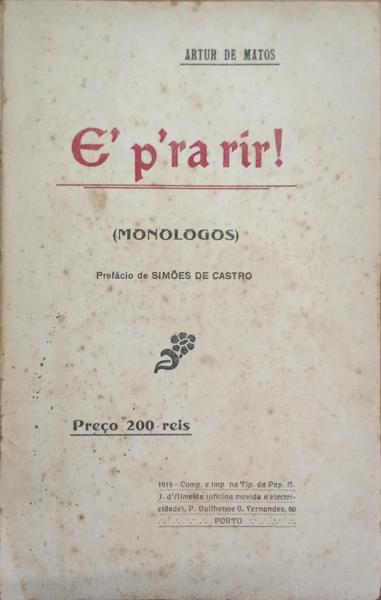 É P'RA RIR!