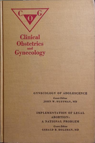 GYNECOLOGY OF ADOLESCENCE. IMPLEMENTATION OF LEGAL ABORTION: A NATIONAL PROBLEM.