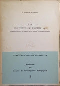 AFERIÇÃO DO TESTE I. A. ESCALA REDUZIDA DAS MATRIZES PROGRESSIVAS DE J. C. RAVEN.