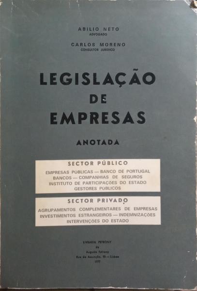 LEGISLAÇÃO DE EMPRESAS.