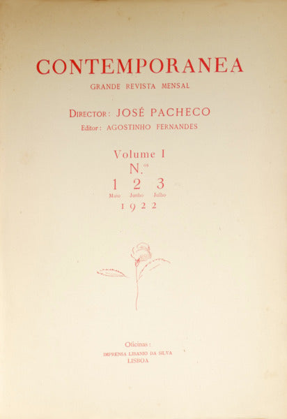 CONTEMPORANEA: GRANDE REVISTA MENSAL. [N.º 1, MAIO 1922 - N.º 9, MARÇO 1923]