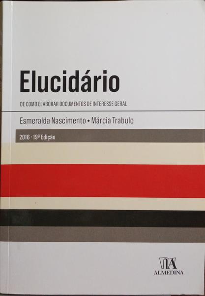 ELUCIDÁRIO. [19.ª EDIÇÃO]