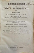 REPERTORIO OU INDICE ALPHABETICO DA NOVISSIMA REFORMA JUDICIARIA