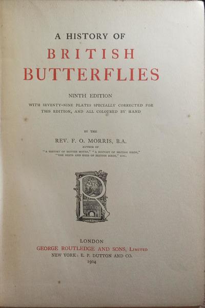 A HISTORY OF BRITISH BUTTERFLIES.