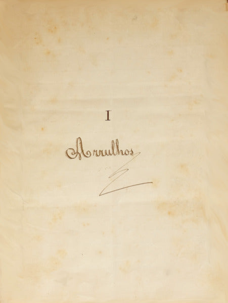 OS MEUS AMORES, JULHO DE 1891 [MANUSCRITO, CAMILIANA]
