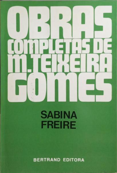 SABINA FREIRE. [4.ª EDIÇÃO]