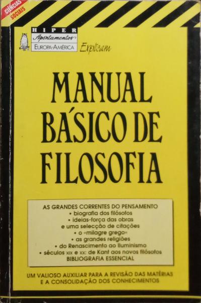 MANUAL BÁSICO DE FILOSOFIA.