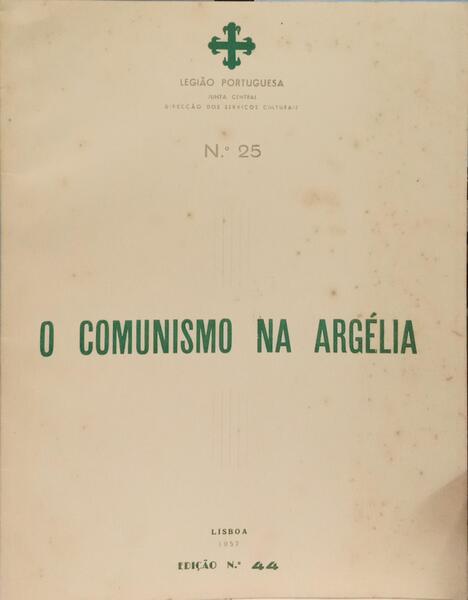 COMUNISMO (O) NA ARGÉLIA.