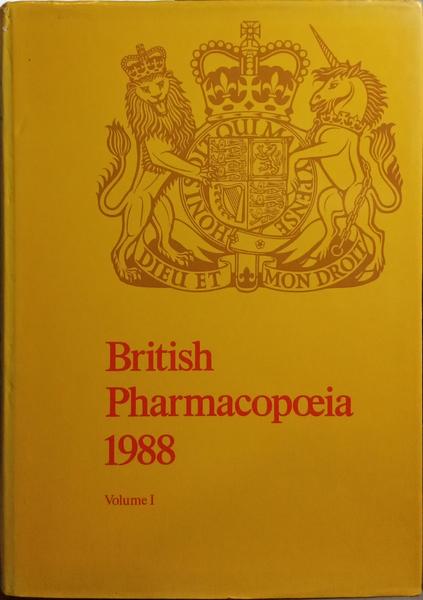 BRITISH PHARMACOPOEIA 1988. [2 VOLS.]