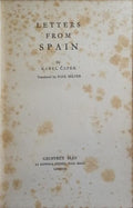 LETTERS FROM SPAIN. [1.ª EDIÇÃO]