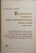 ECONOMIC THEORY AND OPERATIONS ANALYSIS.