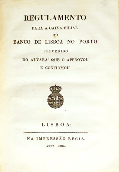PROJECTO DE REGULAMENTO PARA O BANCO DE LISBOA, [15 OPÚSCULOS SOBRE A BANCA]