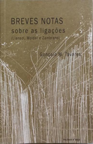 BREVES NOTAS SOBRE AS LIGAÇÕES.