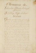 MANUSCRITO SÉC. XVII-XVIII- MEMÓRIAS DE SALVADOR TABORDA DE PORTUGAL.