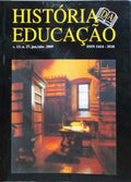 HISTÓRIA DA EDUCAÇÃO, N.º 27, JAN./ABR. 2009.