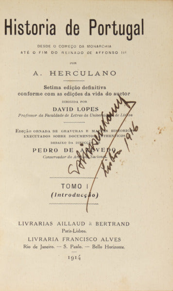HISTORIA DE PORTUGAL. [8 VOLS., 7.ª EDIÇÃO]