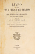 LIVRO EM QUE SE CONTÉM TODA A FAZENDA E REAL PATRIMONIO