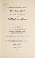 OS PROLEGÔMENOS OU FILOSOFIA SOCIAL.