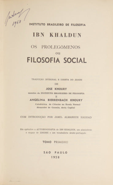 OS PROLEGÔMENOS OU FILOSOFIA SOCIAL.
